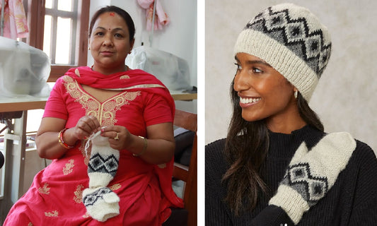 Lapaset perinnekuviolla - Käsinneulottua 100% villaa - People Tree