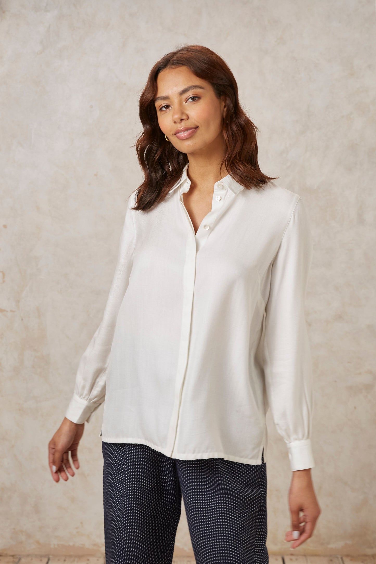 Aspen Paitapusero - 100% Tencel™ Lyocell - Valkoinen - People Tree - Ekologinen ja eettinen valmistus