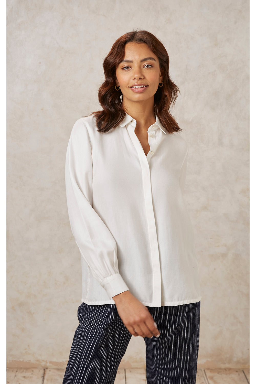 Aspen Paitapusero - 100% Tencel™ Lyocell - Valkoinen - People Tree - Ekologinen ja eettinen valmistus