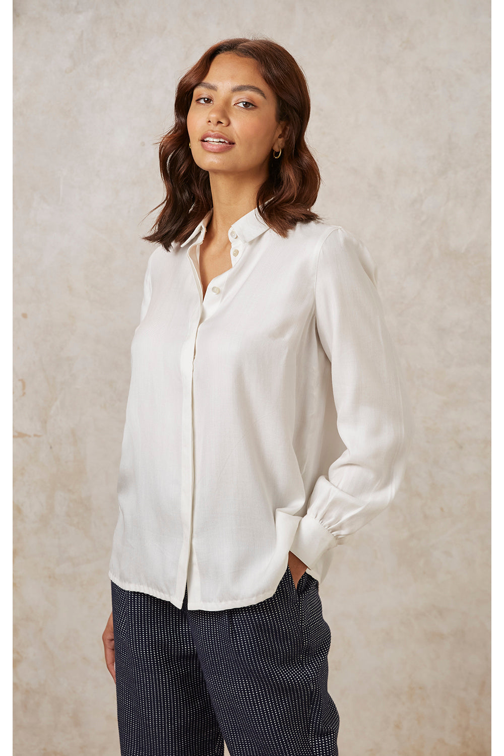Aspen Paitapusero - 100% Tencel™ Lyocell - Valkoinen - People Tree - Ekologinen ja eettinen valmistus