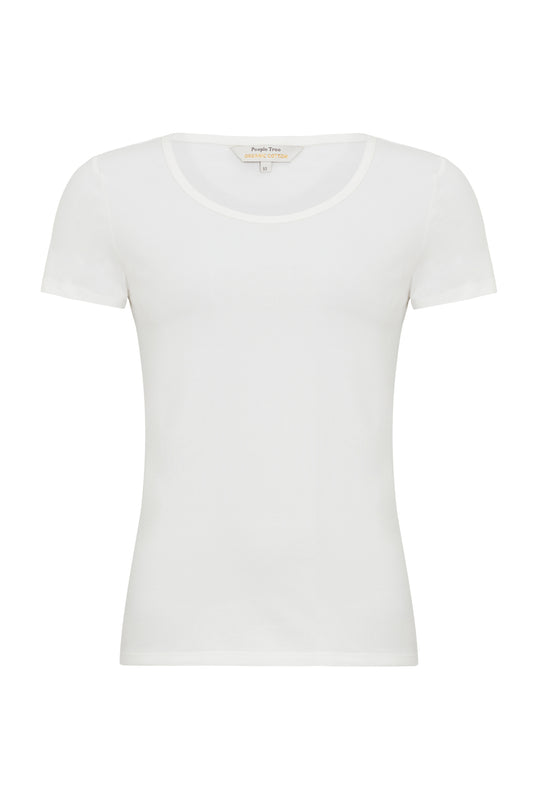 Gaia T-paita - Reilun Kaupan Luomupuuvillaa - Luonnonvalkoinen - People Tree