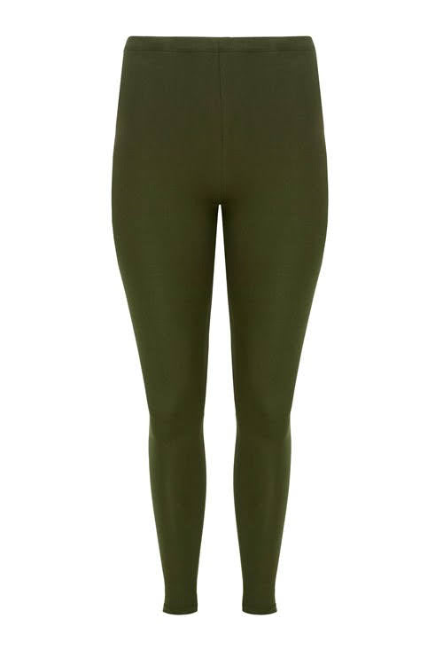 Leggingsit - Khaki - Vihreät mukavat trikoot - Luomupuuvilla - People Tree - Ekologiset ja eettiset