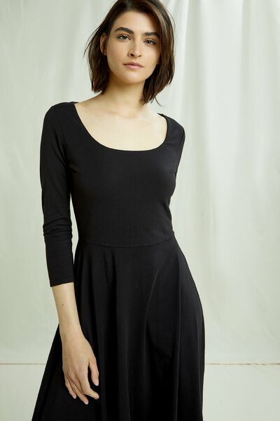 Valencia Mekko -Reilun Kaupan Luomupuuvillaa - Musta - People Tree