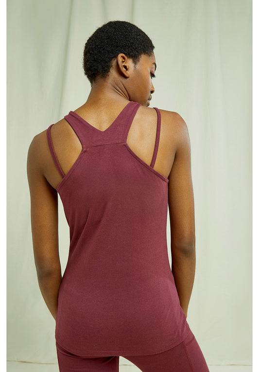 Jooga Toppi - Luomupuuvillaa - Burgundi - People Tree