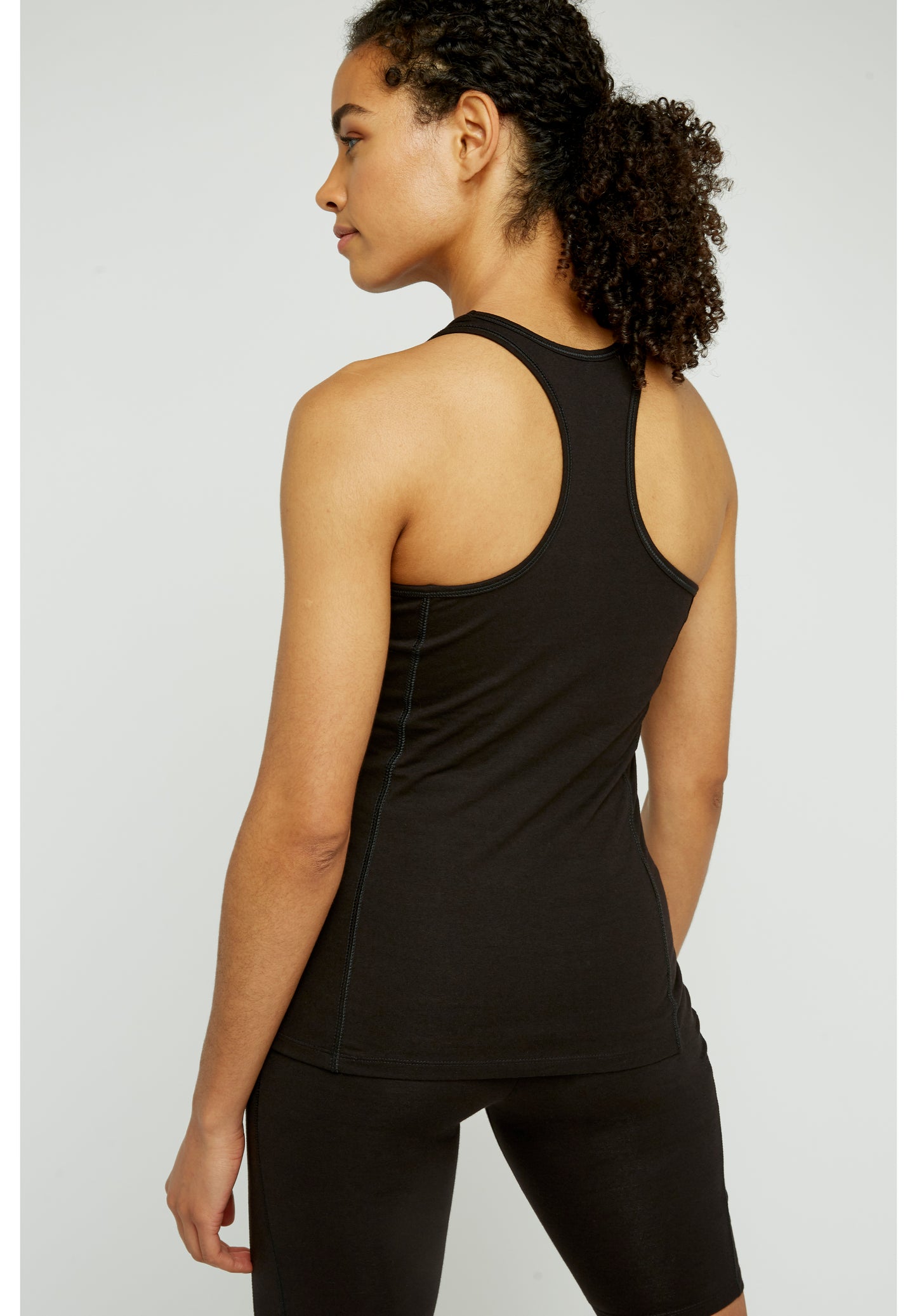 Jooga toppi luomupuuvilla musta People Tree