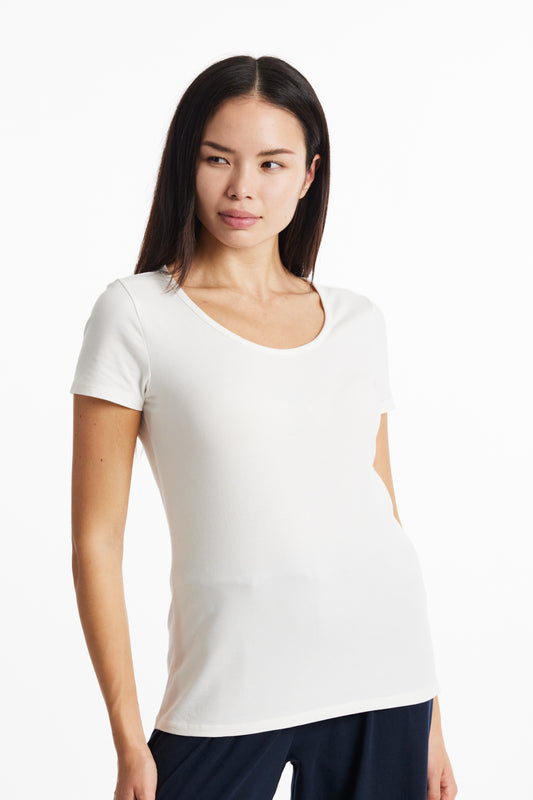 Gaia T-paita - valkoinen - Reilun kaupan luomupuuvillaa - People Tree