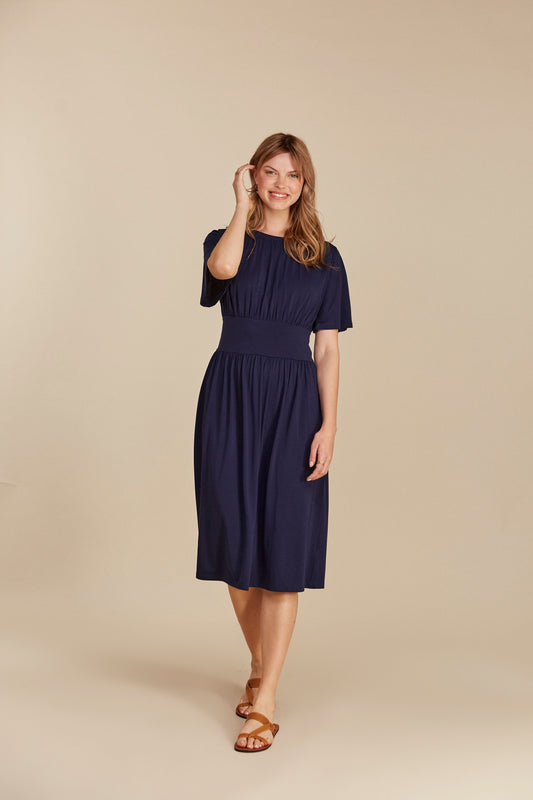 Becca Mekko - Ekologinen neulottu Tencel Lyocell - Navy - People Tree - Eettinen Reilun kaupan valmistus