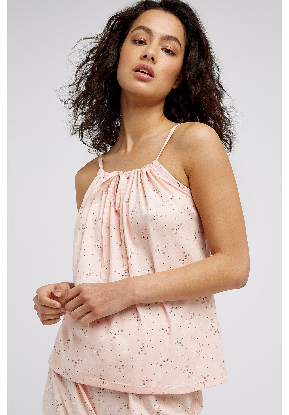 Kissaprintti Camisole - 100% GOTS sertifioitua Luomupuuvillaa - People Tree