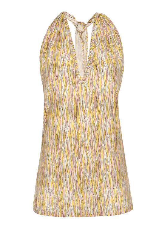 Tina abstraktiprintti toppi - 100% Tencel Lyocell - Vain XS koko jäljellä - People Tree