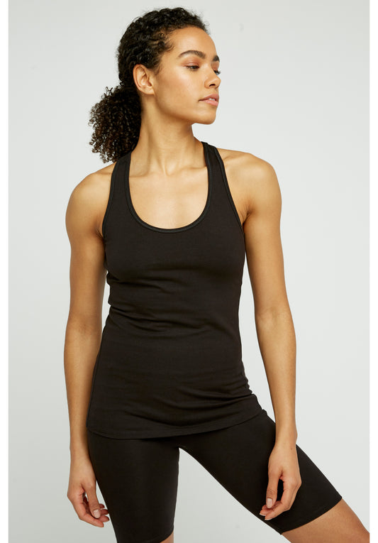 Jooga toppi luomupuuvilla musta People Tree